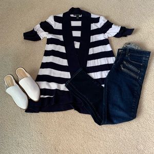 INC Long Open Front Sweater Size M